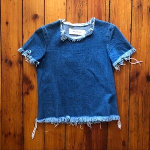 NWOT Marques Almeida Denim Shirt